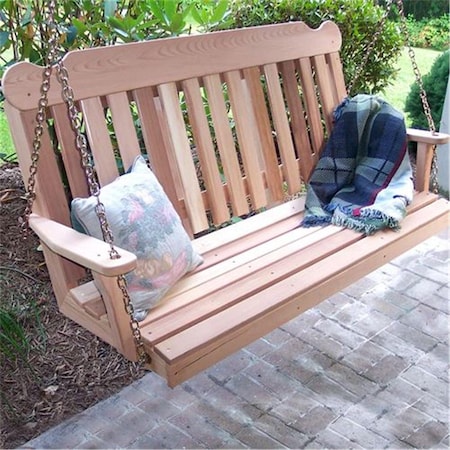Creekvine Designs 5 ft Cedar Classic Porch Swing WF5CSBSCVD